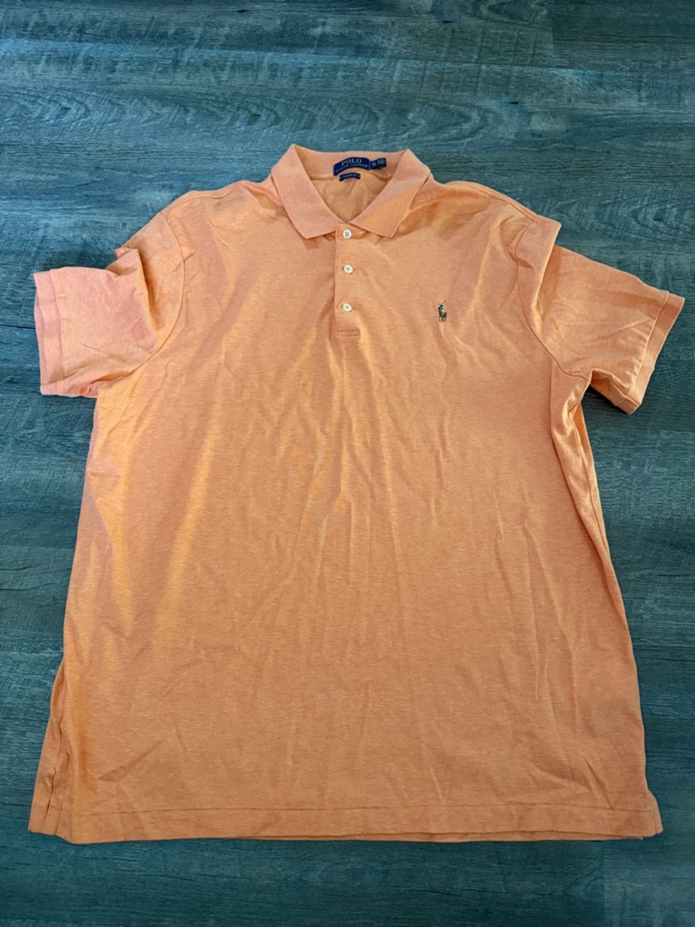 Polo by Ralph Lauren Men's Heather Orange Polo Shirt